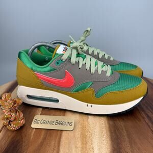 Nike Air Max 1 86 OG Big Bubble Powerwall Green Ember Sneakers Mens Size 9